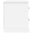 vidaXL 2 db fehér szerelt fa éjjeliszekrény 39 x 39 x 47,5 cm