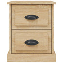 vidaXL 2 db sonoma tölgy színű szerelt fa éjjeliszekrény 39x39x47,5 cm