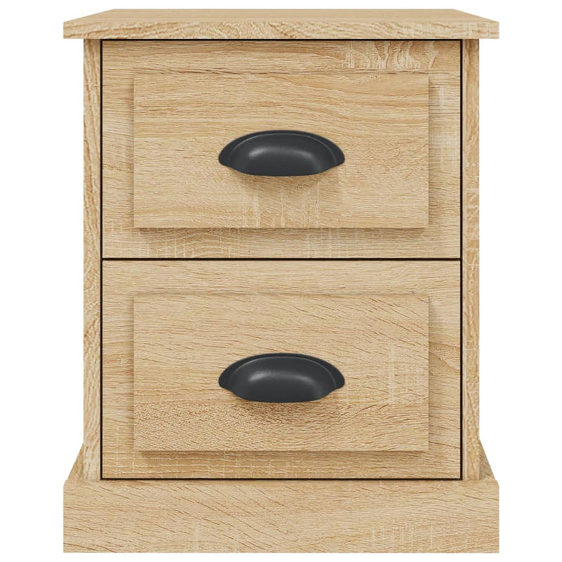 vidaXL 2 db sonoma tölgy színű szerelt fa éjjeliszekrény 39x39x47,5 cm
