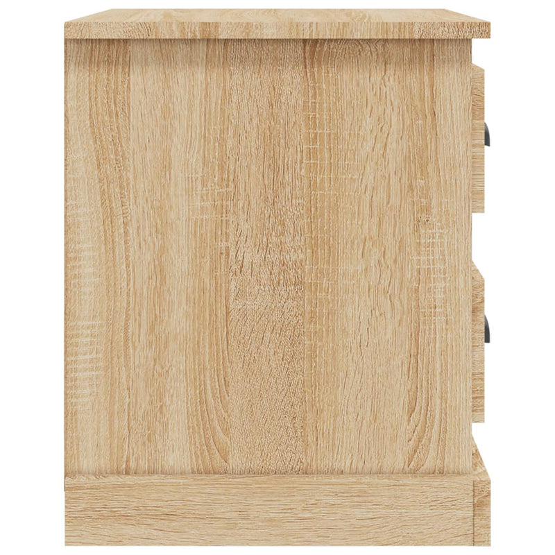 vidaXL 2 db sonoma tölgy színű szerelt fa éjjeliszekrény 39x39x47,5 cm