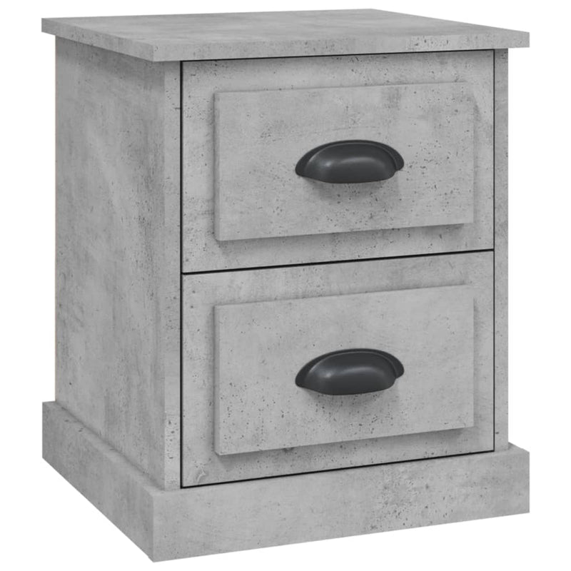 vidaXL betonszürke szerelt fa éjjeliszekrény 39 x 39 x 47,5 cm