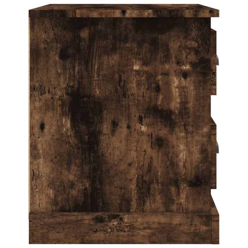 vidaXL füstös tölgy színű szerelt fa éjjeliszekrény 39 x 39 x 47,5 cm
