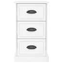 vidaXL magasfényű fehér szerelt fa éjjeliszekrény 39 x 39 x 67 cm