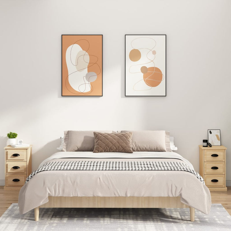 vidaXL sonoma tölgy színű szerelt fa éjjeliszekrény 39 x 39 x 67 cm