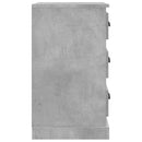 vidaXL betonszürke szerelt fa éjjeliszekrény 39 x 39 x 67 cm