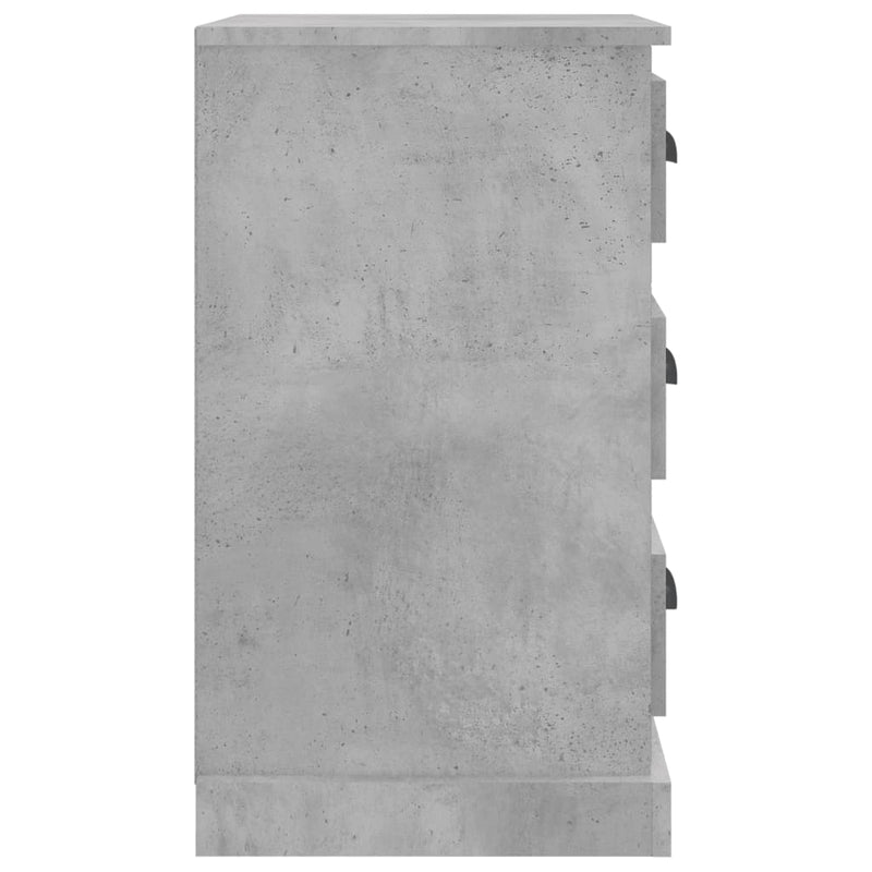 vidaXL betonszürke szerelt fa éjjeliszekrény 39 x 39 x 67 cm