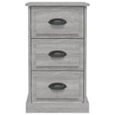 vidaXL szürke sonoma színű szerelt fa éjjeliszekrény 39 x 39 x 67 cm