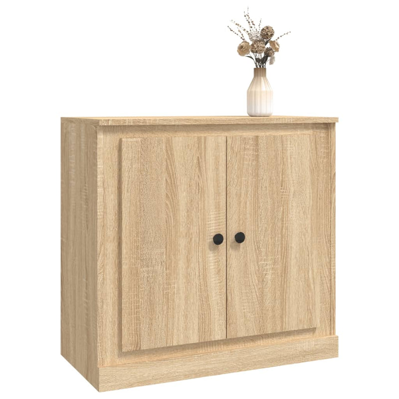 vidaXL sonoma tölgy színű szerelt fa tálalószekrény 70x35,5x67,5 cm