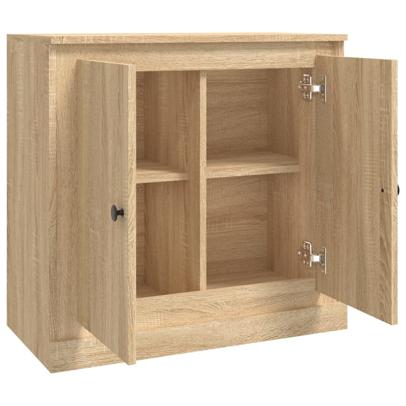 vidaXL sonoma tölgy színű szerelt fa tálalószekrény 70x35,5x67,5 cm