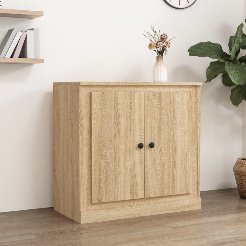 vidaXL sonoma tölgy színű szerelt fa tálalószekrény 70x35,5x67,5 cm