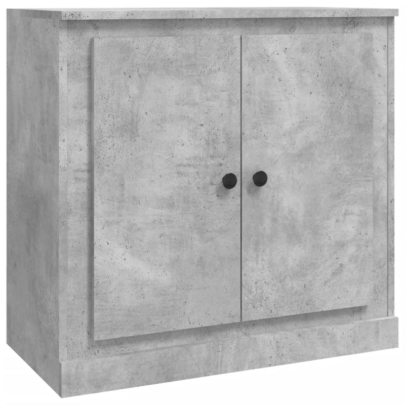 vidaXL betonszürke szerelt fa tálalószekrény 70x35,5x67,5 cm