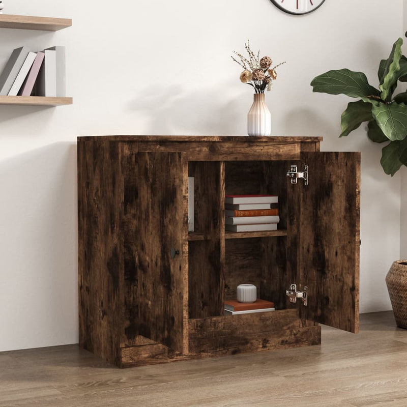 vidaXL sonoma tölgy színű szerelt fa tálalószekrény 70x35,5x67,5 cm