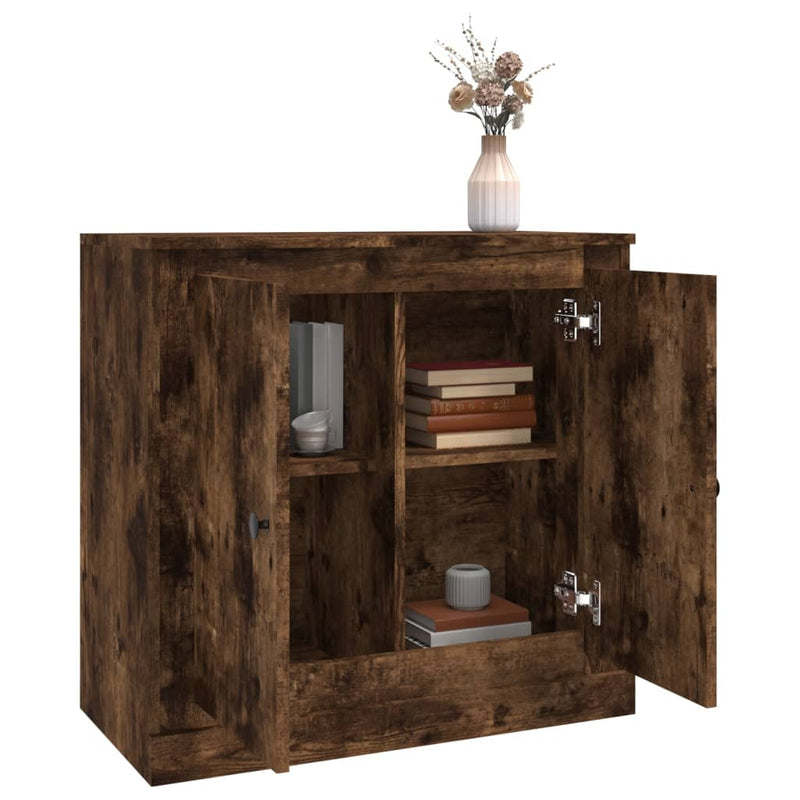 vidaXL sonoma tölgy színű szerelt fa tálalószekrény 70x35,5x67,5 cm