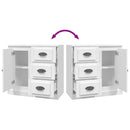 vidaXL fehér szerelt fa tálalószekrény 70x35,5x67,5 cm