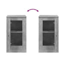 vidaXL betonszürke szerelt fa tálalószekrény 37,5x35,5x67,5 cm