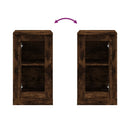 vidaXL füstös tölgy színű szerelt fa tálalószekrény 37,5x35,5x67,5 cm