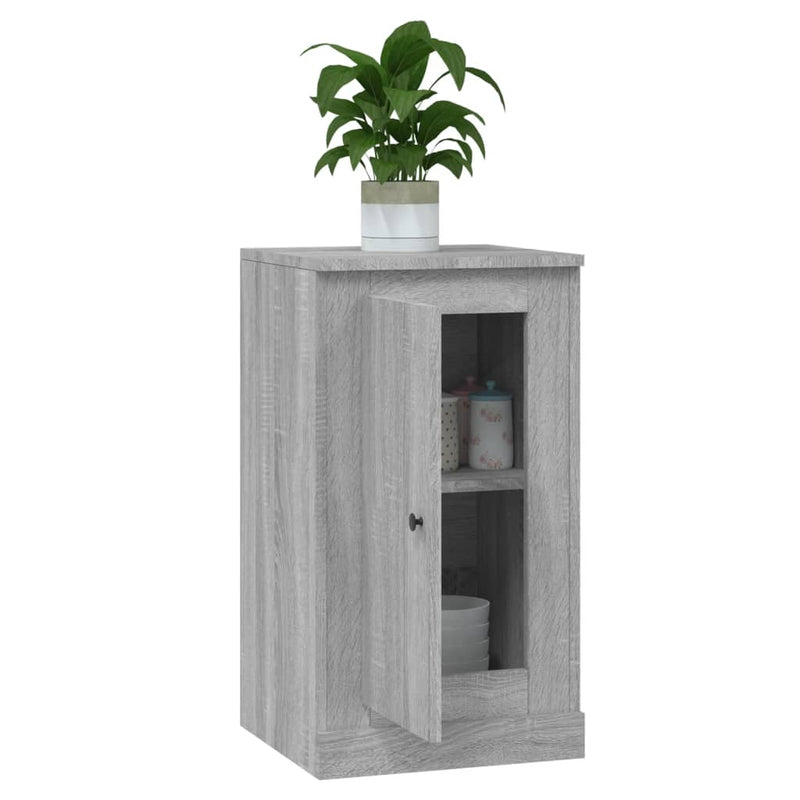 vidaXL szürke sonoma színű szerelt fa tálalószekrény 37,5x35,5x67,5 cm