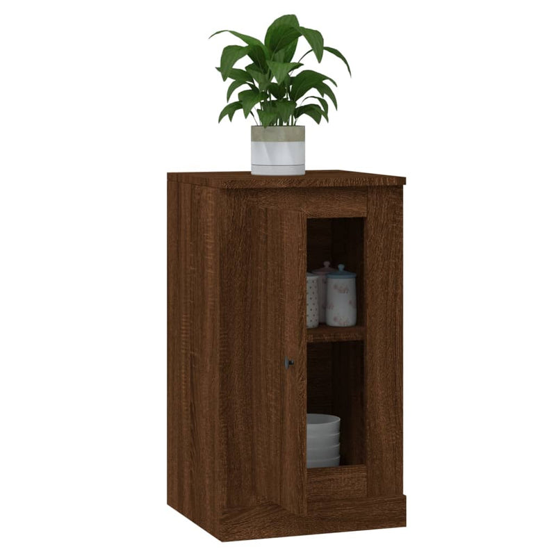 vidaXL barna tölgy színű szerelt fa tálalószekrény 37,5x35,5x67,5 cm
