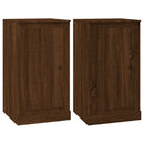 vidaXL 2 db barna tölgy színű szerelt fa tálalóasztal 37,5x35,5x67,5