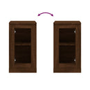 vidaXL 2 db barna tölgy színű szerelt fa tálalóasztal 37,5x35,5x67,5