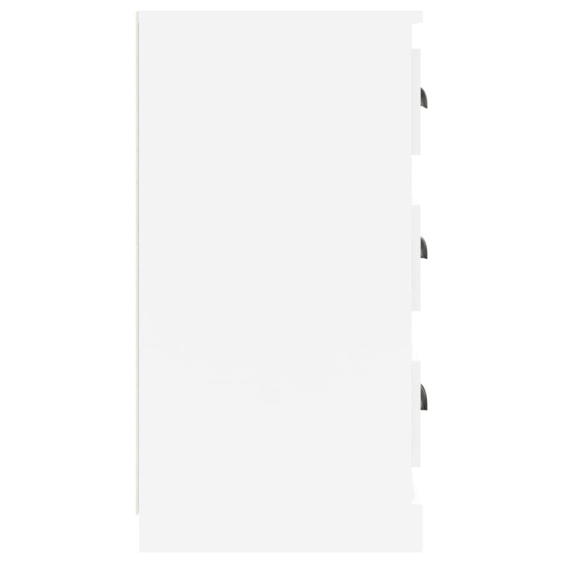 vidaXL magasfényű fehér szerelt fa tálalószekrény 70x35,5x67,5 cm