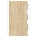 vidaXL sonoma tölgy színű szerelt fa tálalószekrény 70x35,5x67,5 cm