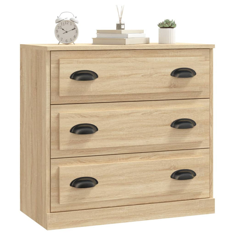 vidaXL sonoma tölgy színű szerelt fa tálalószekrény 70x35,5x67,5 cm