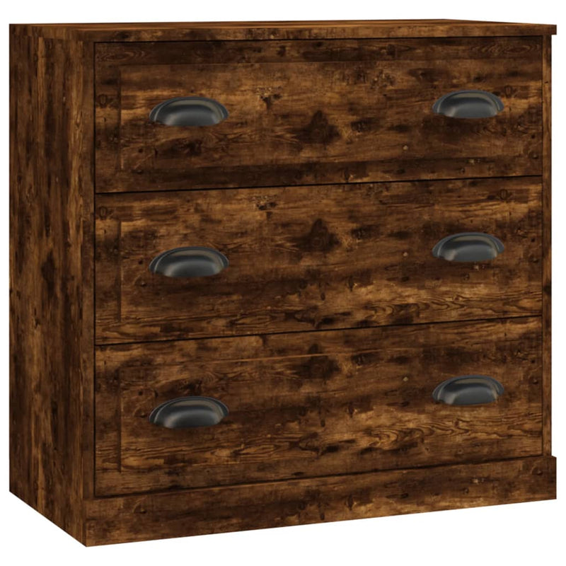 vidaXL sonoma tölgy színű szerelt fa tálalószekrény 70x35,5x67,5 cm