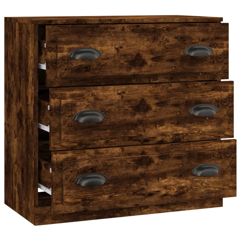 vidaXL sonoma tölgy színű szerelt fa tálalószekrény 70x35,5x67,5 cm