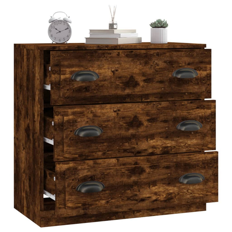 vidaXL sonoma tölgy színű szerelt fa tálalószekrény 70x35,5x67,5 cm