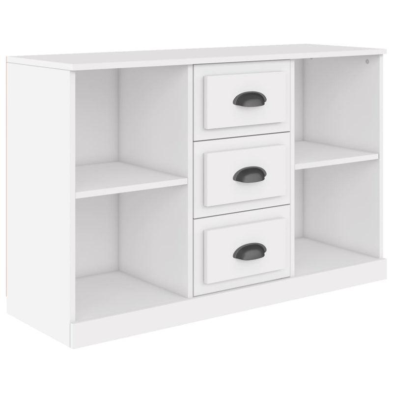 vidaXL fehér szerelt fa tálalószekrény 104,5 x 35,5 x 67,5 cm