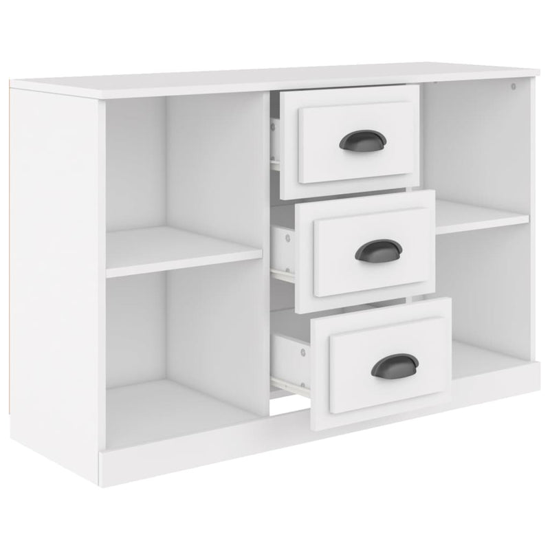 vidaXL fehér szerelt fa tálalószekrény 104,5 x 35,5 x 67,5 cm