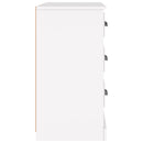 vidaXL fehér szerelt fa tálalószekrény 104,5 x 35,5 x 67,5 cm