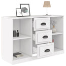 vidaXL fehér szerelt fa tálalószekrény 104,5 x 35,5 x 67,5 cm