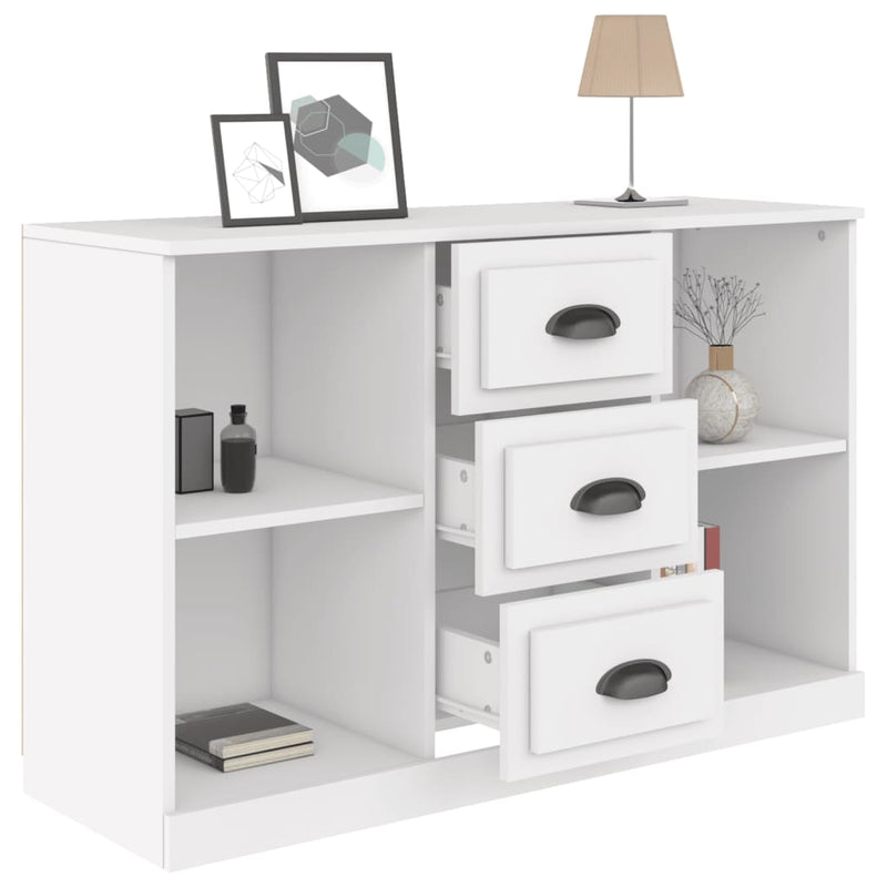 vidaXL fehér szerelt fa tálalószekrény 104,5 x 35,5 x 67,5 cm
