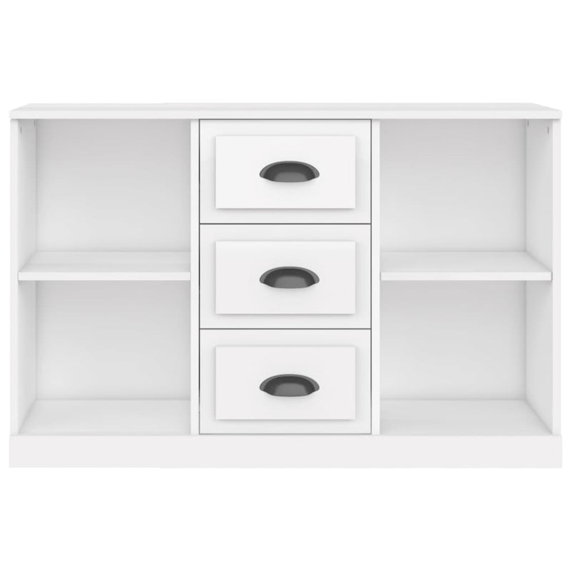 vidaXL magasfényű fehér szerelt fa tálalószekrény 104,5x35,5x67,5 cm