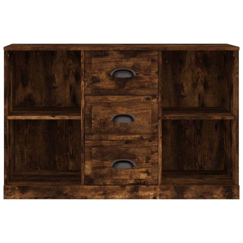 vidaXL füstös tölgy színű szerelt fa tálalószekrény 104,5x35,5x67,5 cm