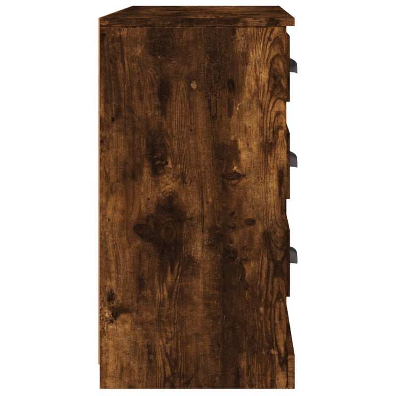 vidaXL füstös tölgy színű szerelt fa tálalószekrény 104,5x35,5x67,5 cm