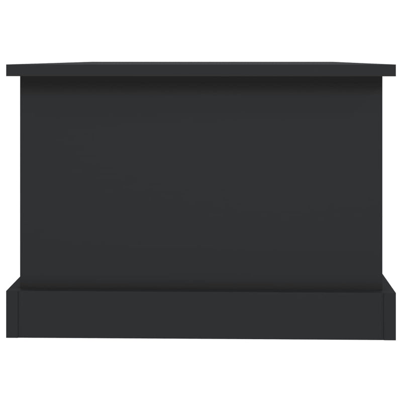 vidaXL fekete szerelt fa dohányzóasztal 90x50x35 cm