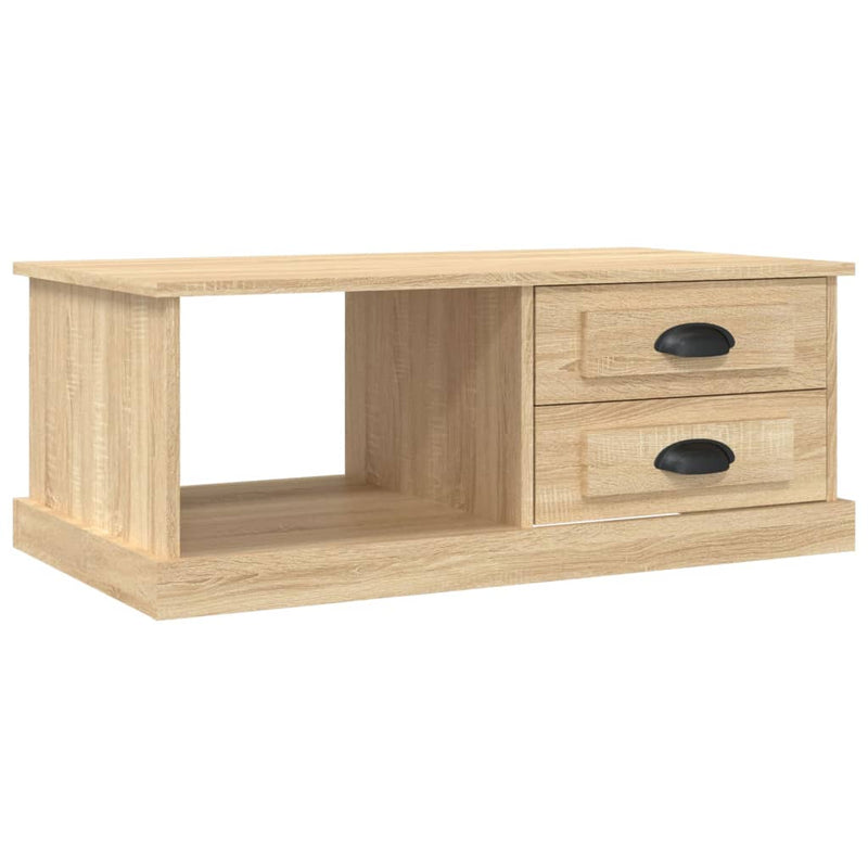 vidaXL sonoma tölgy színű szerelt fa dohányzóasztal 90x50x35 cm