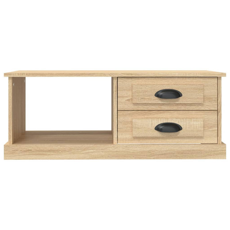 vidaXL sonoma tölgy színű szerelt fa dohányzóasztal 90x50x35 cm