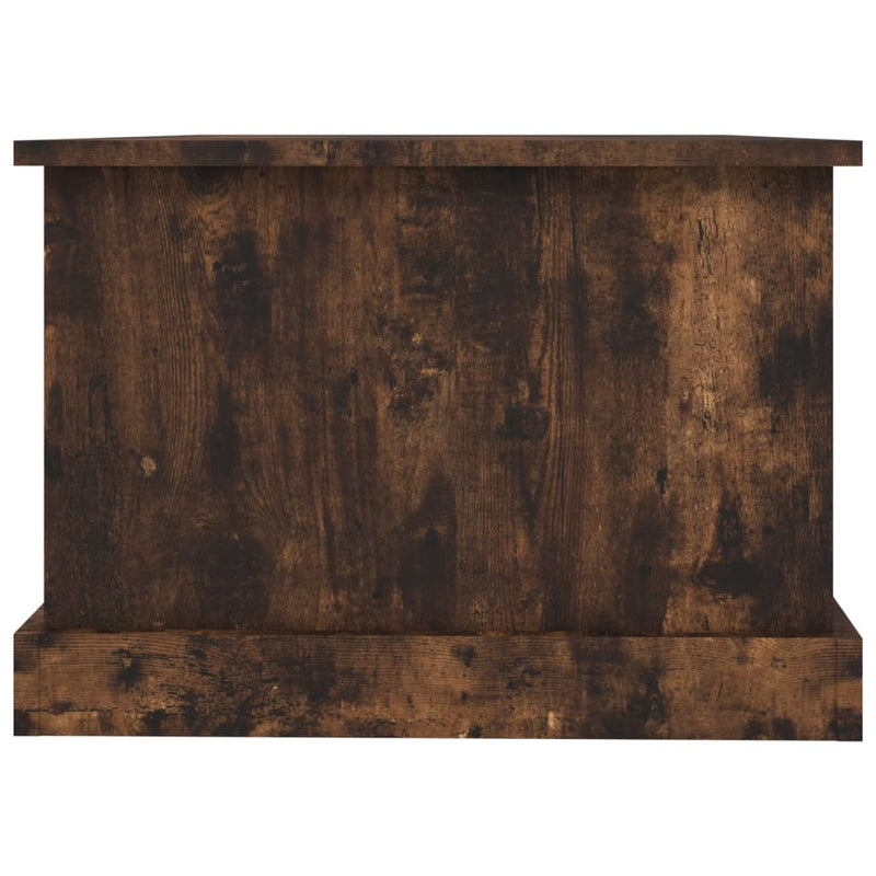 vidaXL füstös tölgy színű szerelt fa dohányzóasztal 90x50x35 cm