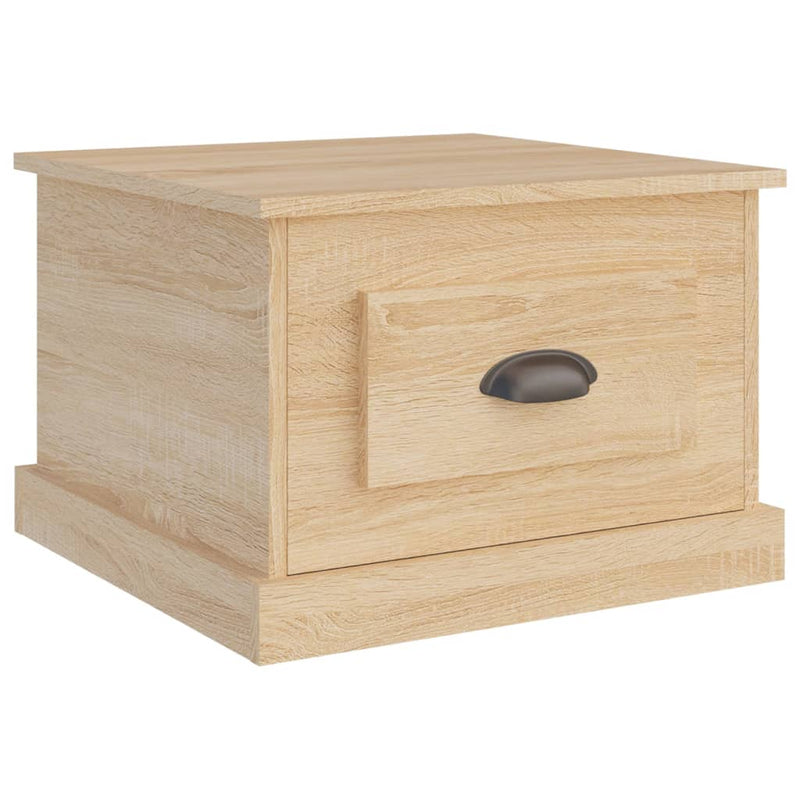 vidaXL sonoma tölgy színű szerelt fa dohányzóasztal 50 x 50 x 35 cm