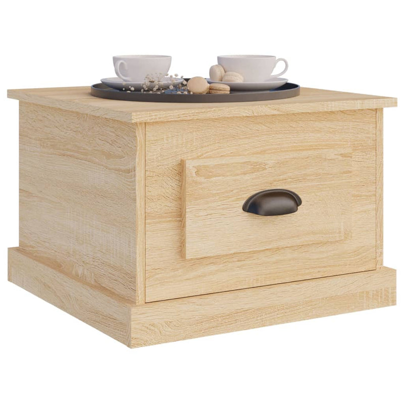 vidaXL sonoma tölgy színű szerelt fa dohányzóasztal 50 x 50 x 35 cm