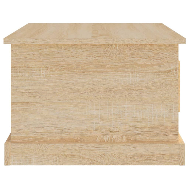 vidaXL sonoma tölgy színű szerelt fa dohányzóasztal 50 x 50 x 35 cm