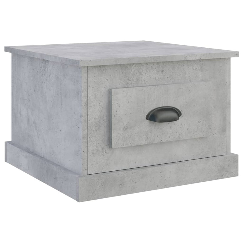 vidaXL betonszürke szerelt fa dohányzóasztal 50 x 50 x 35 cm