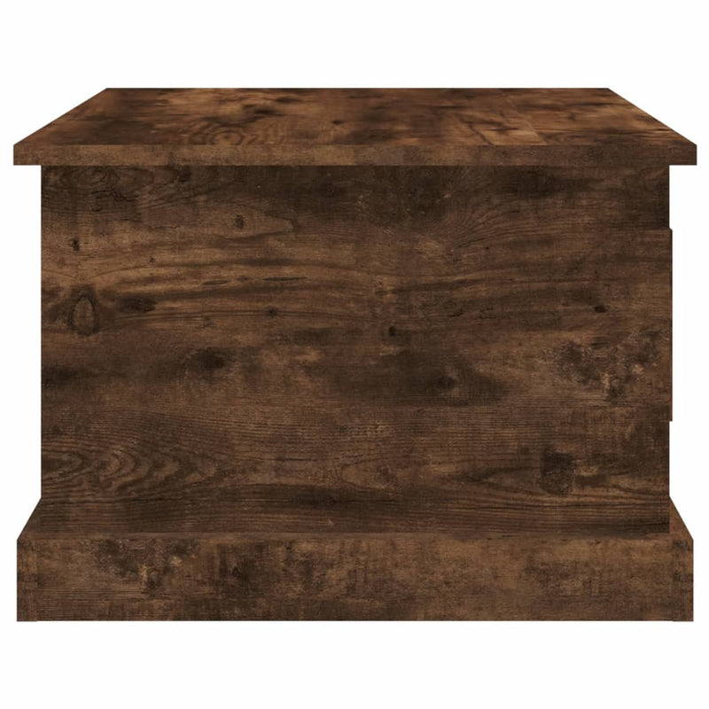 vidaXL füstös tölgy színű szerelt fa dohányzóasztal 50x50x35 cm