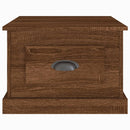 vidaXL barna tölgyszínű szerelt fa dohányzóasztal 50 x 50 x 35 cm