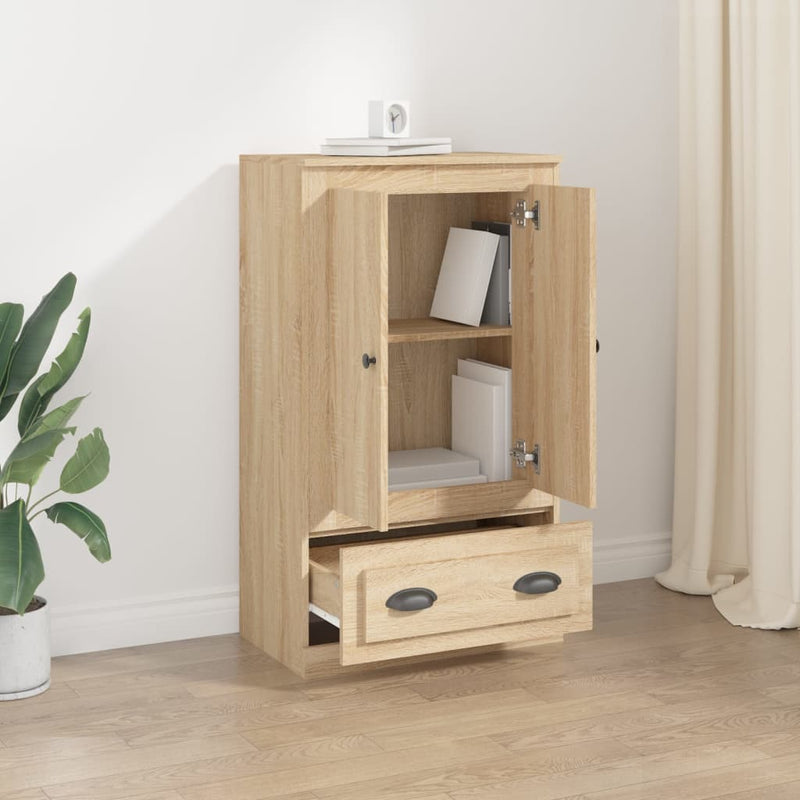 vidaXL sonoma tölgy szerelt fa magasszekrény 60x35,5x103,5 cm