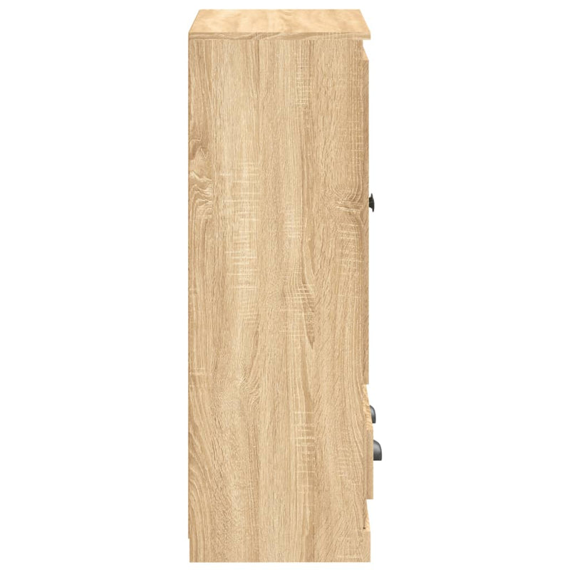 vidaXL sonoma tölgy szerelt fa magasszekrény 60x35,5x103,5 cm